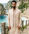 Outluk Wedding Vol 64 Linen Embroidery Mens Indo Western